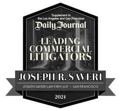Joseph P Saveri 2024 TOP LEAD LITIGATORS) BADGE