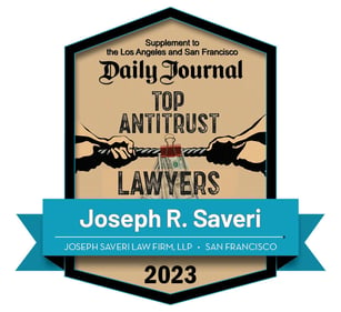 Joseph Saveri 2023 TOP ANTITRUST BADGE