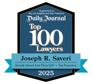 Joseph Saveri 2025 TOP 100 LAWYERS BADGE