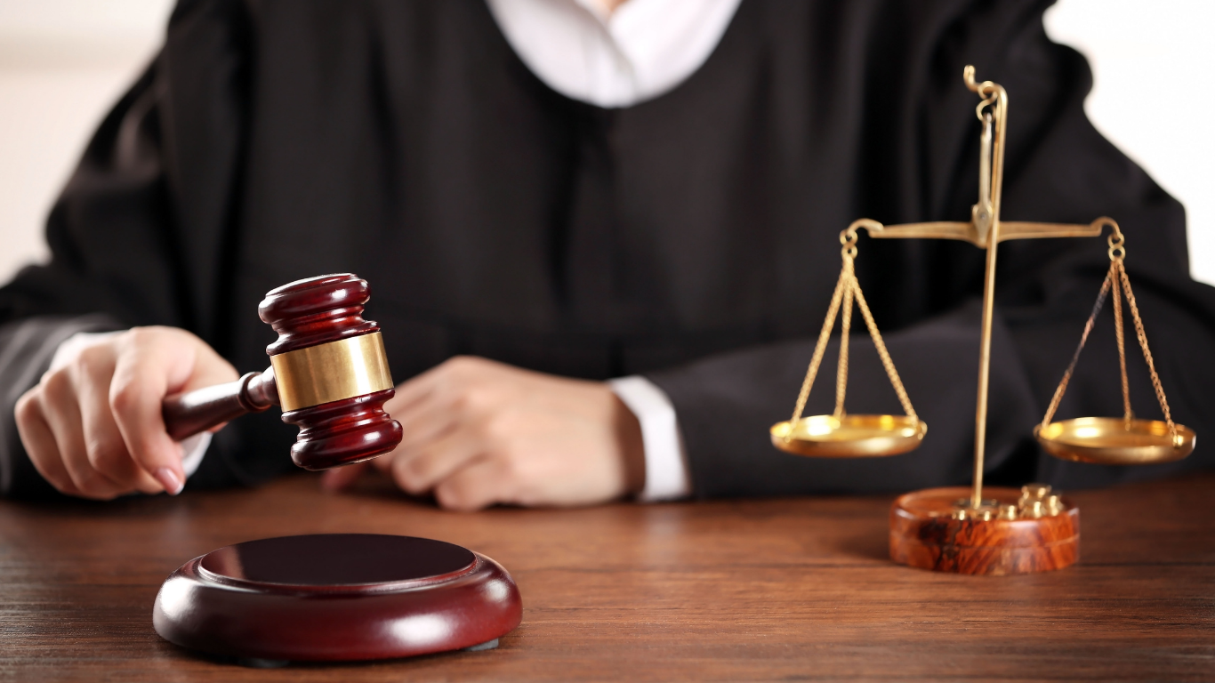 Judge with Gavel and Scales
