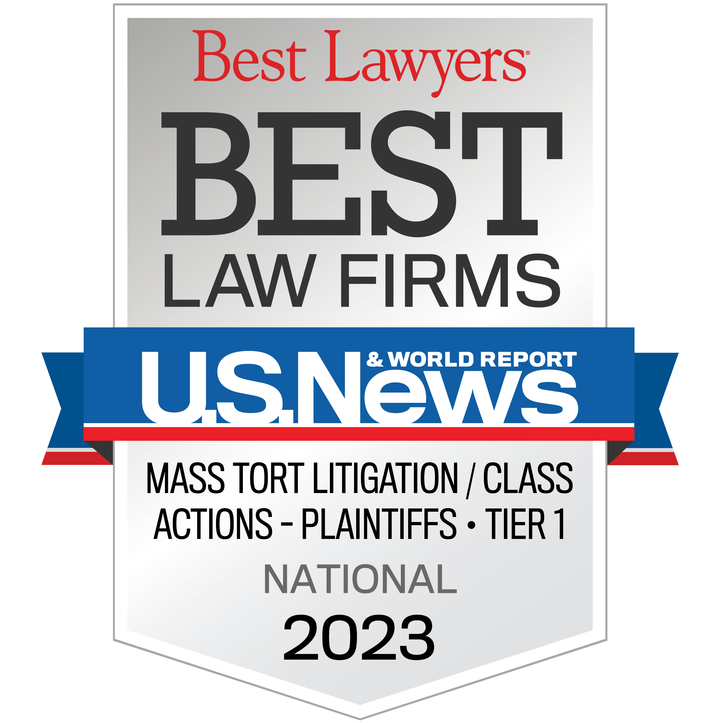 2023 Best Law Firms - National Tier 1 Badge