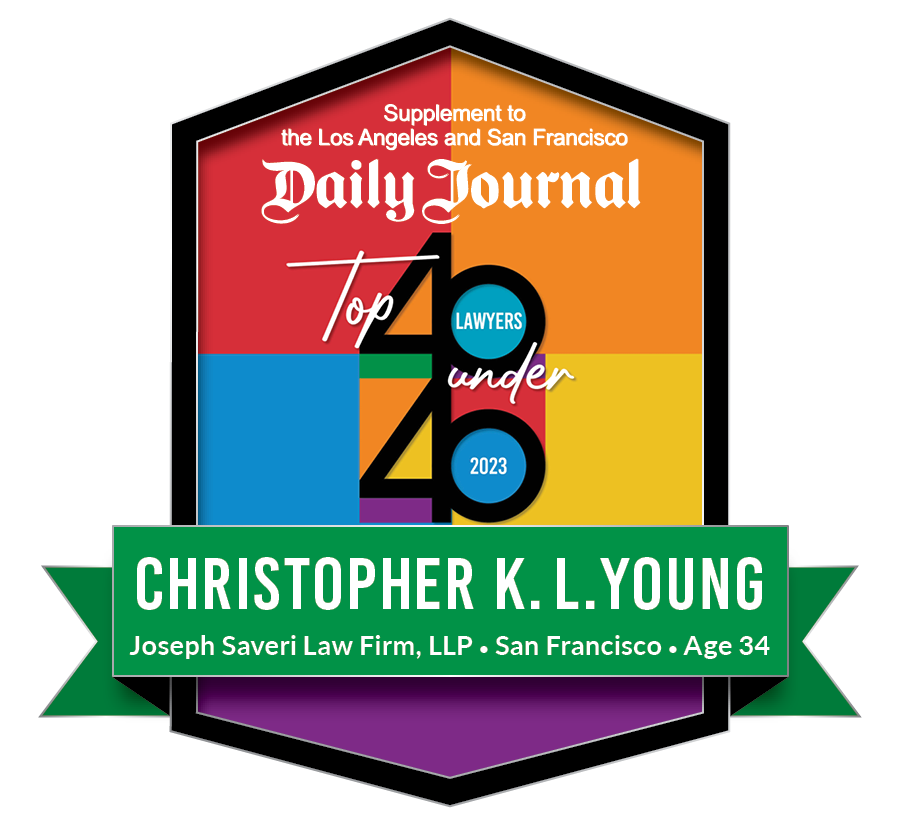 Christopher K L Young 2023 TOP 40 BADGE