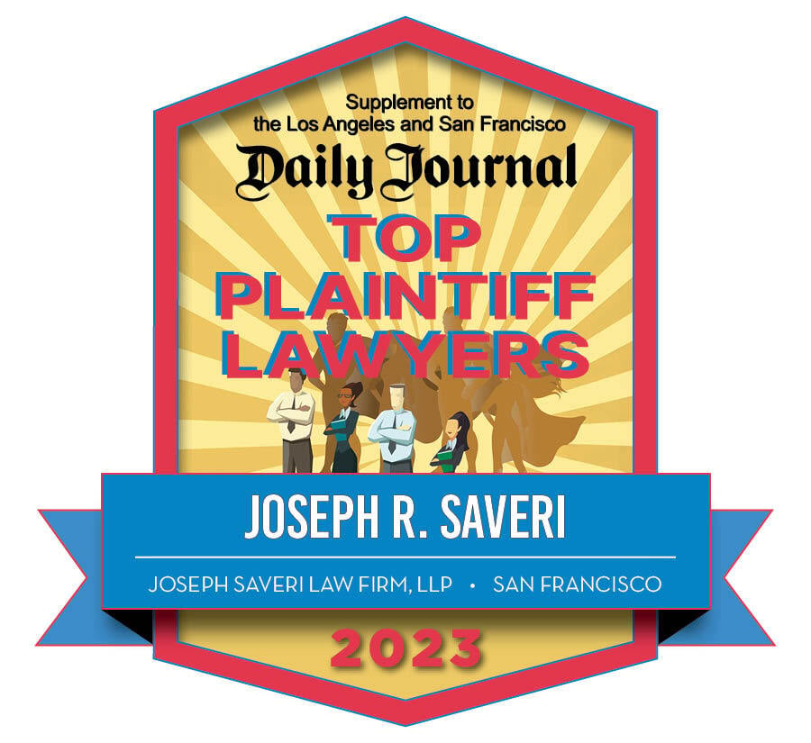 Joseph R Saveri 2023 TOP PLAINTIFFS BADGE