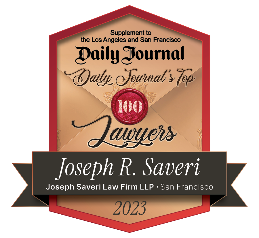 Joseph Saveri 2023 TOP 100 BADGE